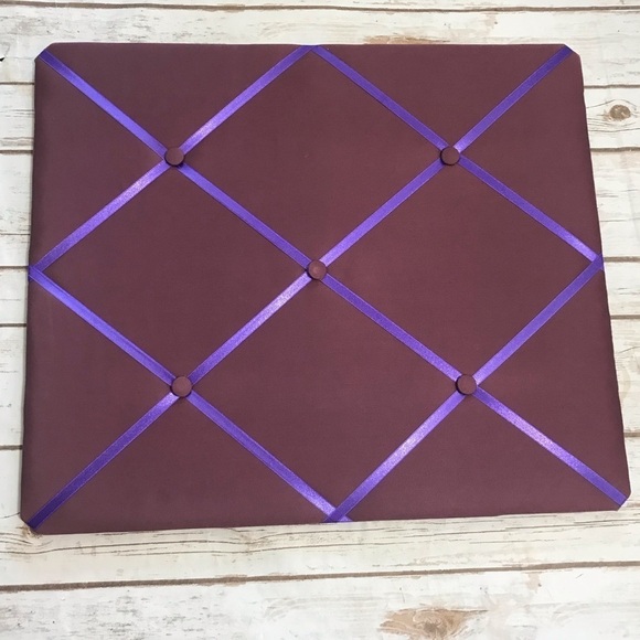Fabric Purple Photo Memo Vision Board - Picture 5 of 8